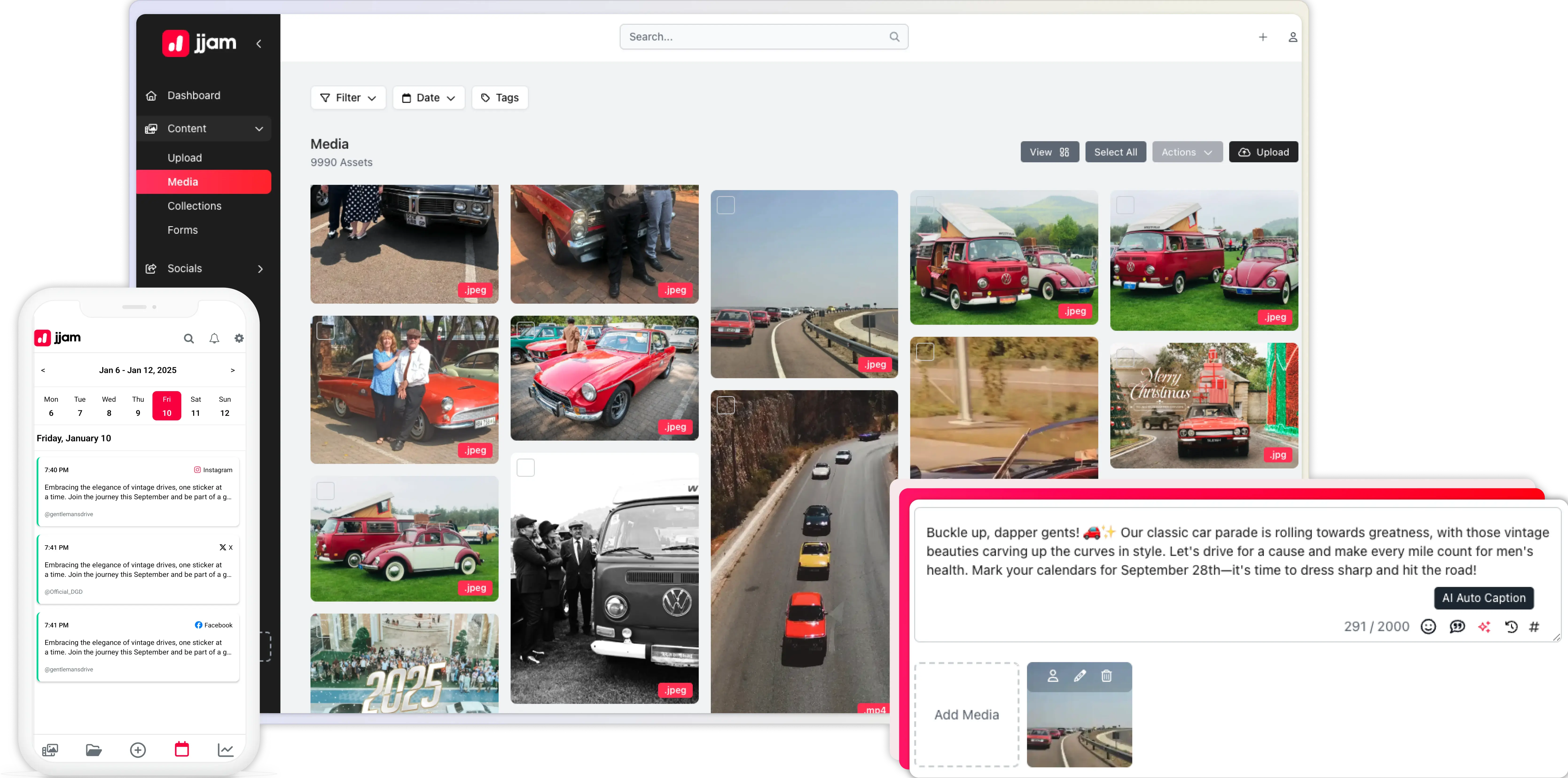 JJAM Dashboard Preview